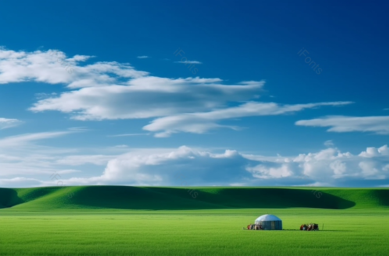 内蒙古绿色大草原风景,高清,摄影图,摄影图片,图片大全,摄影图免费下载